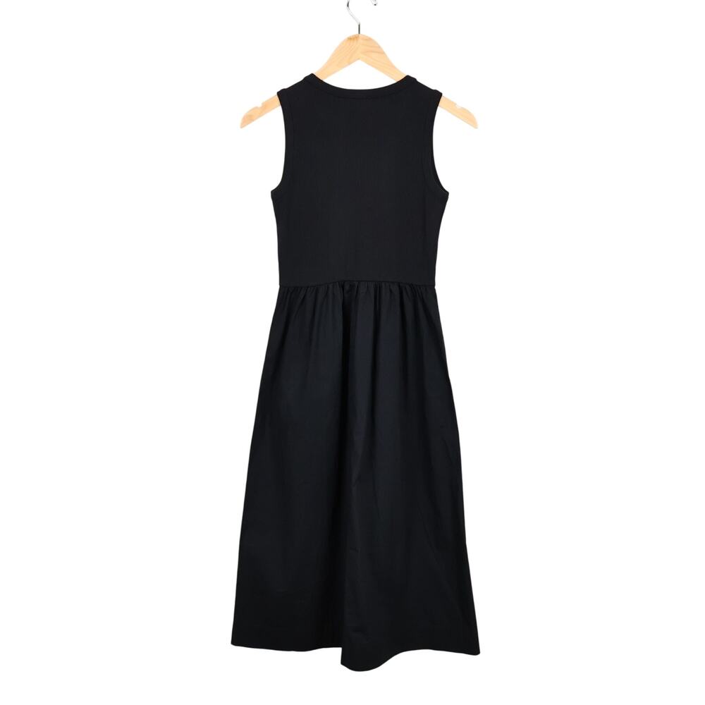 J.Crew Factory Ribbed Knit Mixy Midi Dress Black Size XS Petite NWT - Picture 7 of 8